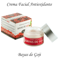 Crema facial antioxidante con bayas de Goji
