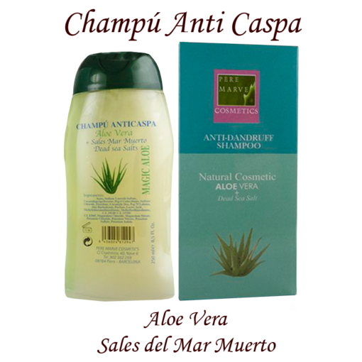 Champú Anticaspa con Aloe Vera y Sales del Mar Muerto 250 ml